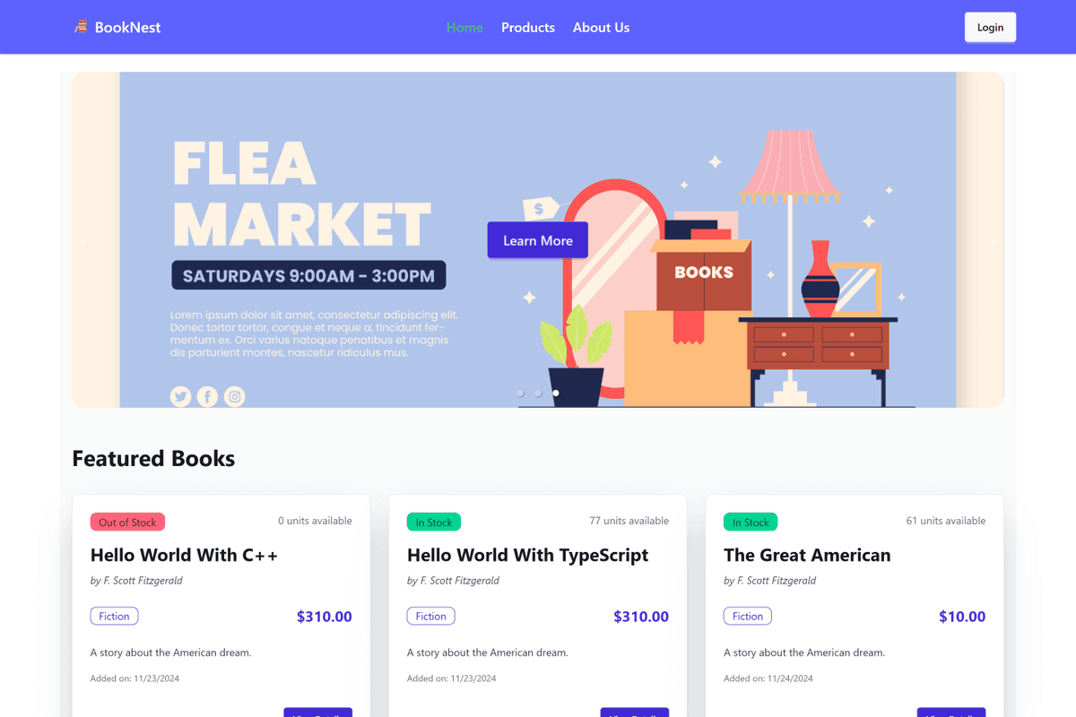 BookNest screenshot
