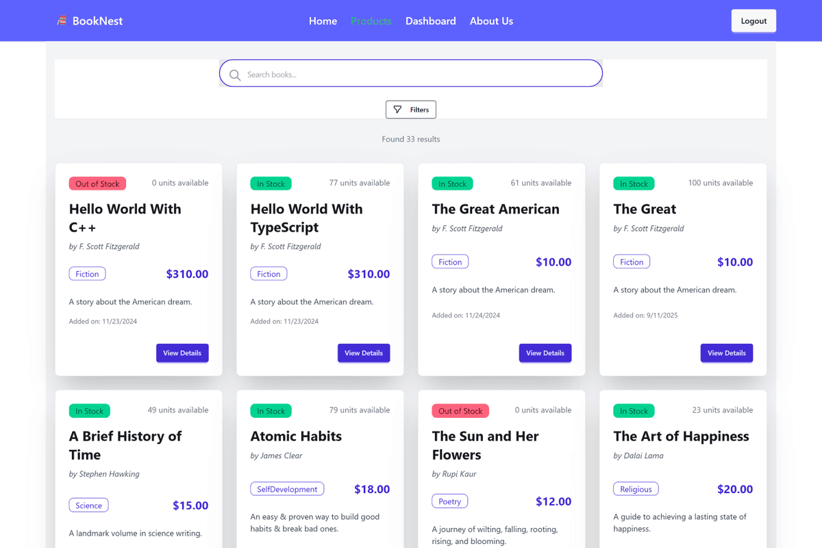 BookNest screenshot
