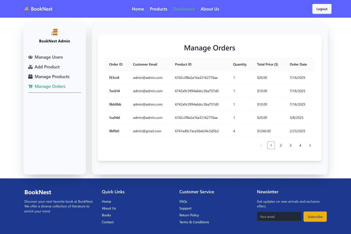 BookNest screenshot