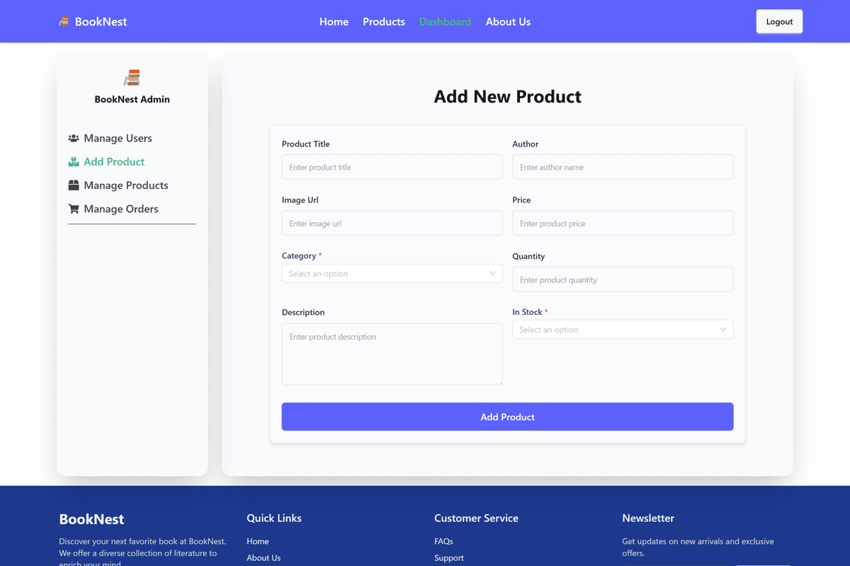 BookNest screenshot