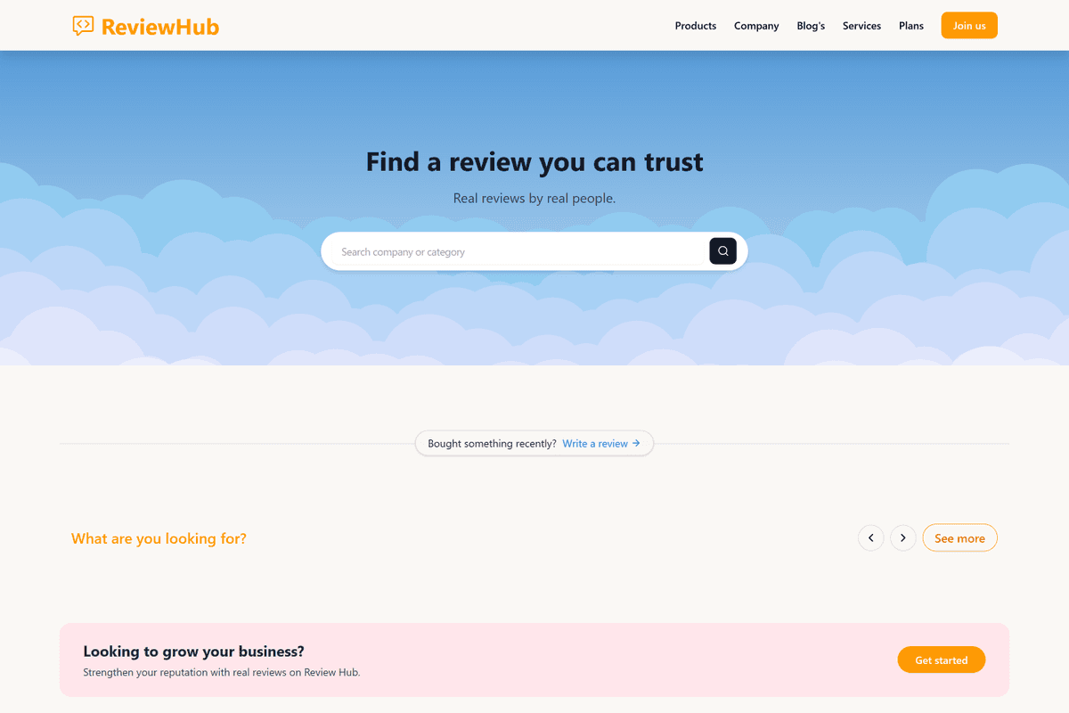 ReviewHub screenshot