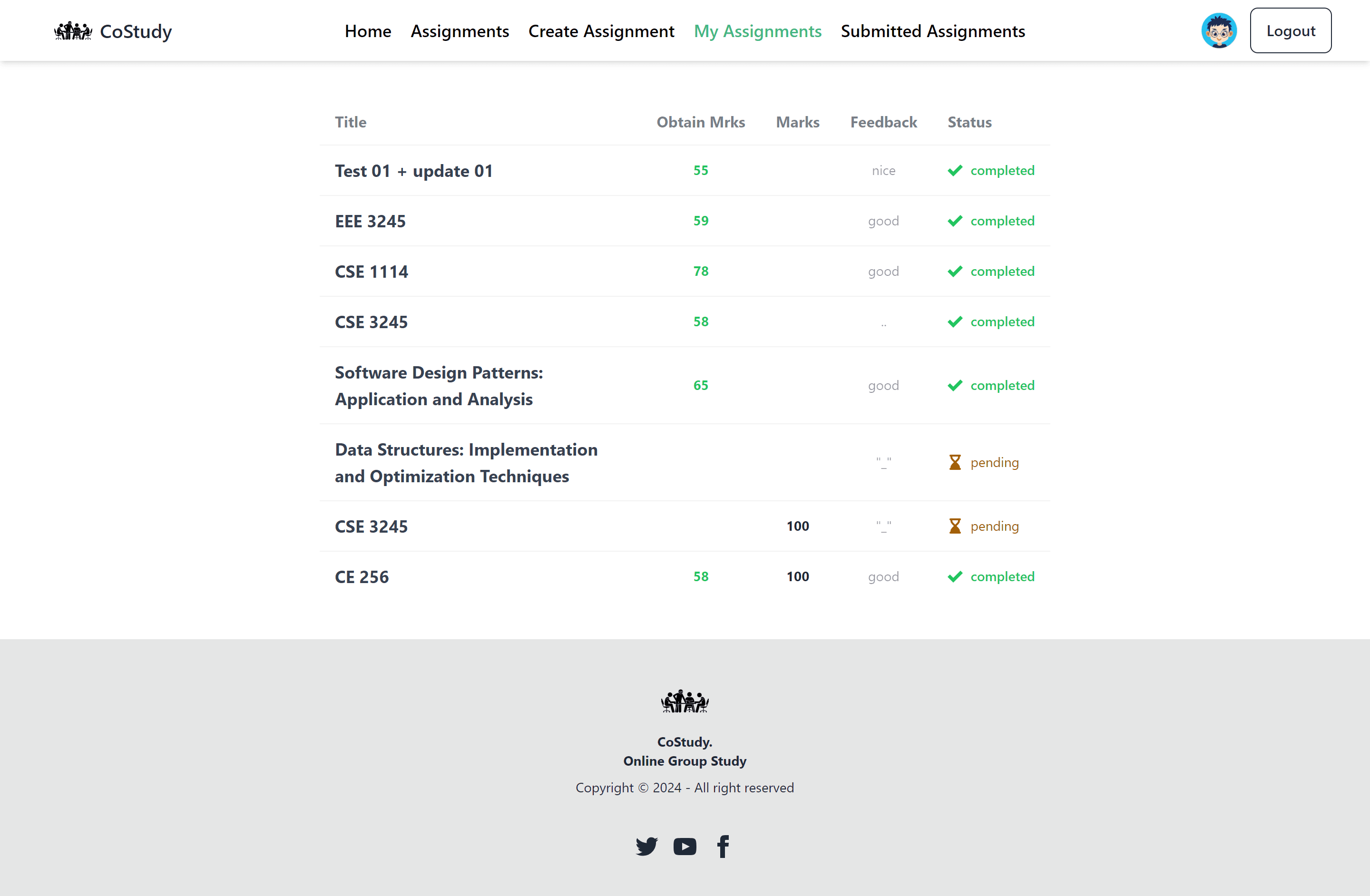 Online CoStudy 
